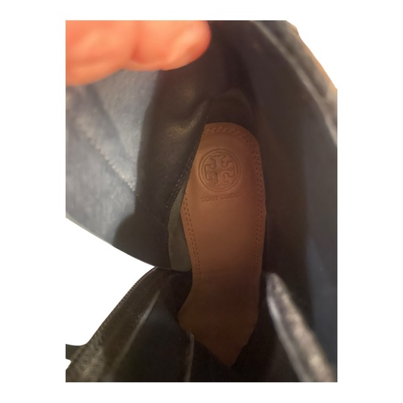 Tory Burch Black Marissa Wool Bootie Size 9.5 - Picture 7 of 10